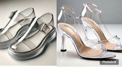 The see-through design gives a clean, futuristic aesthetic, and they pair well with nearly any outfit