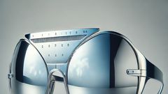 Whether you opt for oversized or geometric shapes, reflective shades give off a mysterious, AI-inspired allure