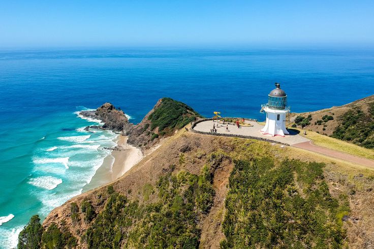 Cape Reinga Lighthouse on New Zealand's North Island is a place of spiritual significance for Maori.