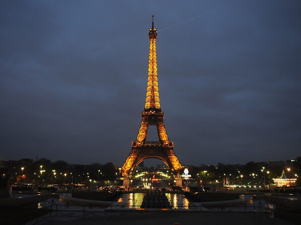 The Eiffel Tower at night [GettyImages]