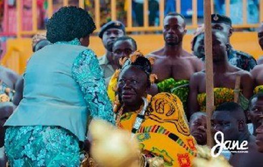 Prof. Jane Naana Opoku Agyemang pays a courtesy call on Otumfuo