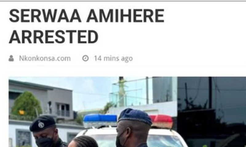 We have not arrested Serwaa Amihere - Ghana Police rubbishes viral reports