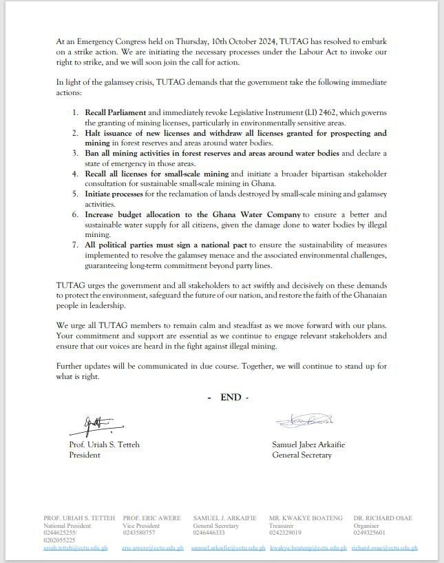 TUTAG's statement 2