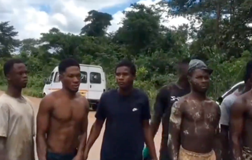 Dormaa Ahenkro youth comb their lands, arrest more than 10 galamseyers