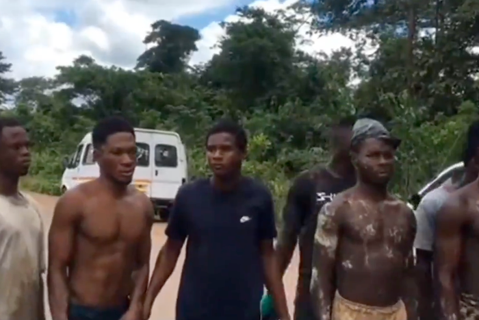 Dormaa Ahenkro youth comb their lands, arrest more than 10 galamseyers