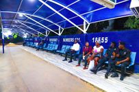 Ghana Police Management Board unveils 2 modern bus stops in Accra