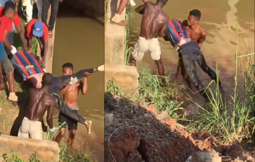 Body of young man in FC Barcelona jersey retrieved from local river