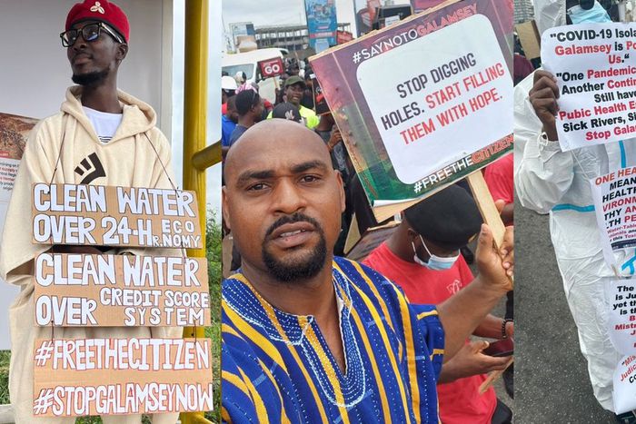 10 hard-hitting messages sent through placards at ongoing #FreeTheCitizens protest