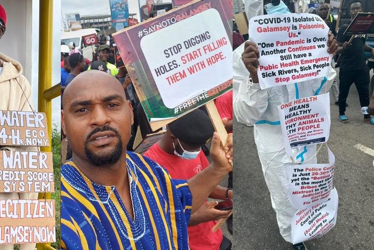 10 hard-hitting messages sent through placards at ongoing #FreeTheCitizens protest