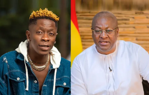 Shatta Wale and Mahama