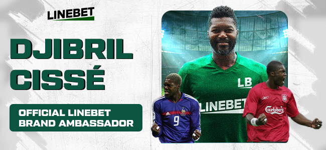 Linebet's new partnership: Djibril Cisse has become the company's new ambassador. The new partnership in football: read about Djibril Cisse and Linebet.Djibril Cissé is new Linebet partner. Djibril Cisse is a great figure in the soccer world as a Linebet partner