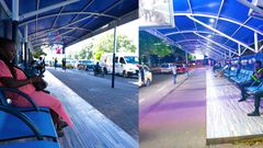 Ghana Police Management Board unveils 2 modern bus stops in Accra