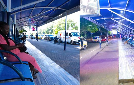 Ghana Police Management Board unveils 2 modern bus stops in Accra