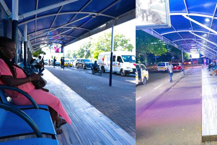 Ghana Police Management Board unveils 2 modern bus stops in Accra