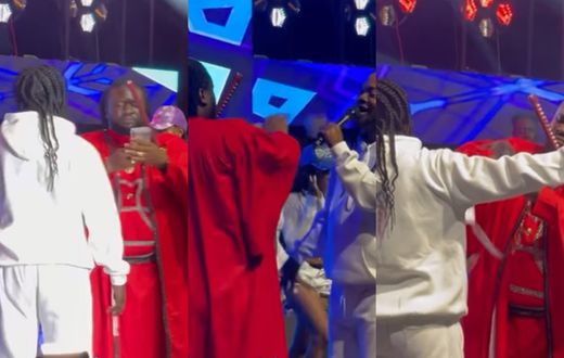 Prophet Ajaguraja makes money rain on Daddy Lumba at 60th birthday party