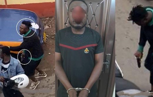 Police arrest man captured holding gun during NPP-NDC clashes after 20k bounty offer