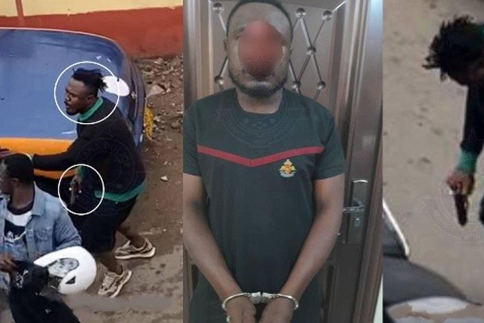 Police arrest man captured holding gun during NPP-NDC clashes after 20k bounty offer