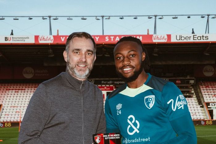 In-form Semenyo wins Bournemouth's Player and Goal of the Month awards