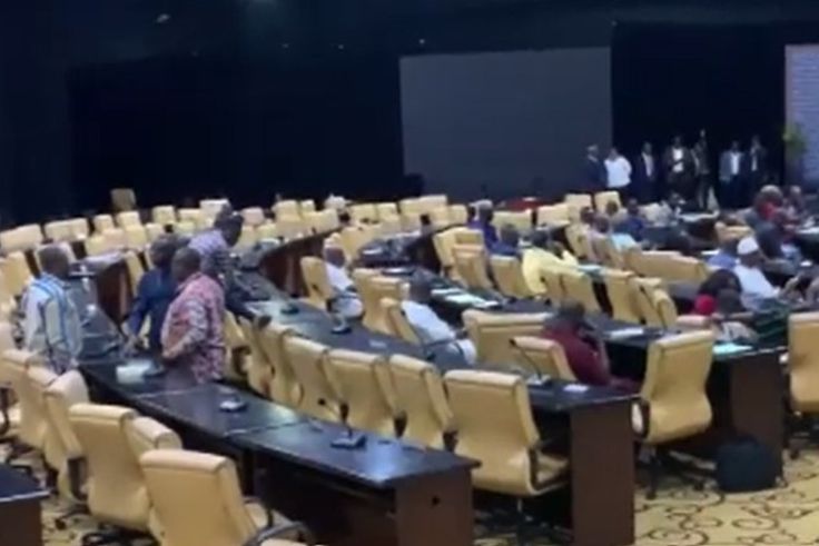 NDC and NPP MPs in Parliament