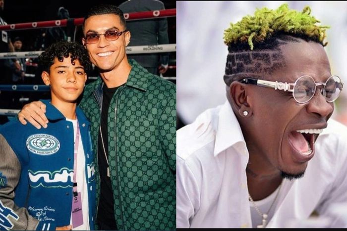 Shatta Wale reacts after Cristiano Ronaldo's son massively endorsed his album