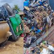 Toilet truck overturns after crashing into garbage tricycle in Pokuase