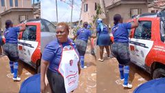 Video captures NPP supporters in party T-shirts washing NDC campaign vehicle
