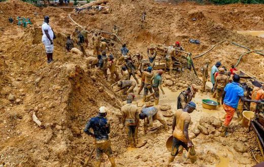 A galamsey site