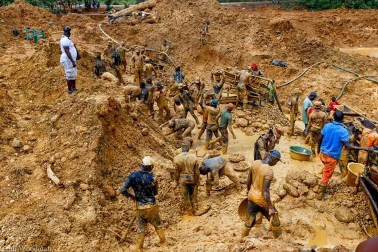 A galamsey site