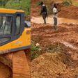 Excavator operator films police officers taking 'chop money' from illegal miners
