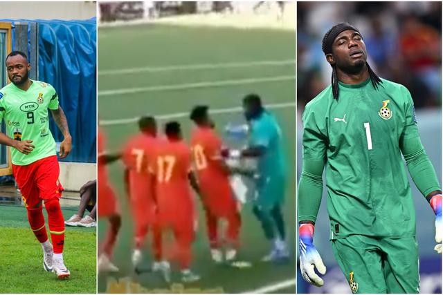 Jordan Ayew and Ati Zigi involved in near-fight after Ghana's loss to Sudan (Video)