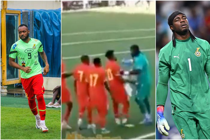 Jordan Ayew and Ati Zigi involved in near-fight after Ghana's loss to Sudan (Video)