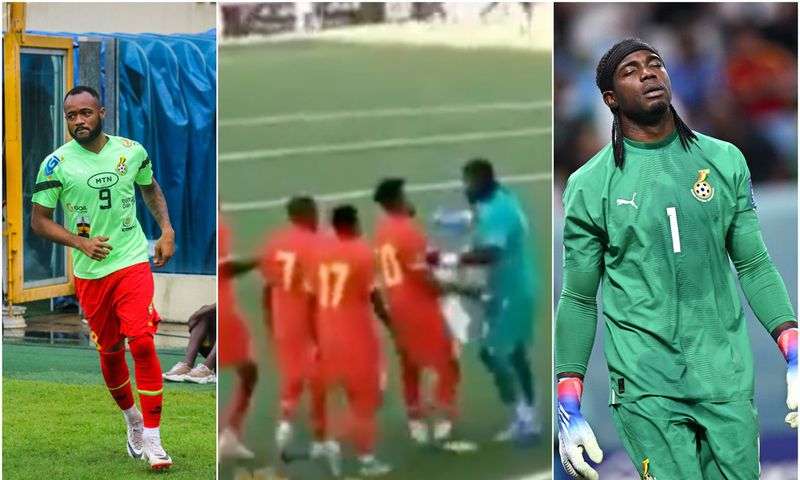 Jordan Ayew and Ati Zigi involved in near-fight after Ghana's loss to Sudan (Video)