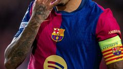 Raphinha celebrates hat-trick against Bayern Munich