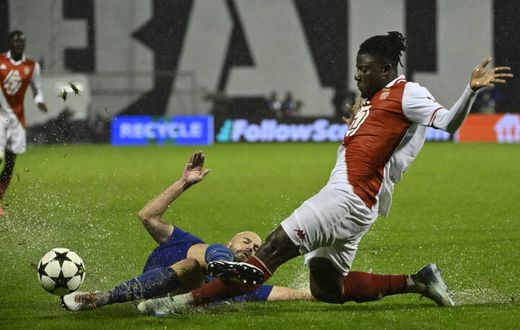 Mohammed Salisu in action for AS Monaco