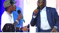 ‘I Was a Cleaner, Taxi Driver’ – Shatta Wale Gets Bawumia to Speak Pidgin English