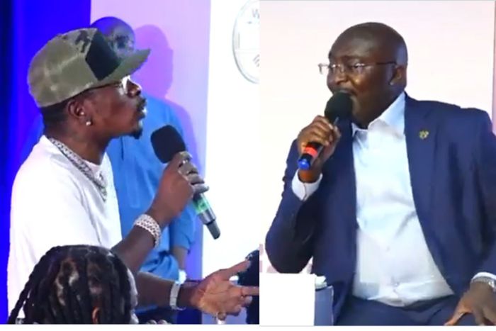 ‘I Was a Cleaner, Taxi Driver’ – Shatta Wale Gets Bawumia to Speak Pidgin English
