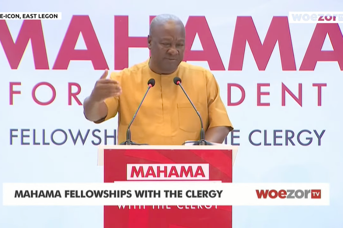 Ghanaian pastors give Mahama standing ovation after his LGBTQ remarks