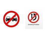 No Overtaking Sign