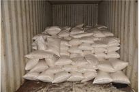 Seized - the bags of Gari powder inside the container (Image: National Crime Agency)