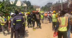 14 workers injured as building under construction collapses at Roman Ridge (video)