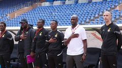 Otto Addo an his assistant coaches