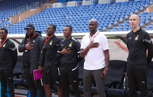Otto Addo an his assistant coaches