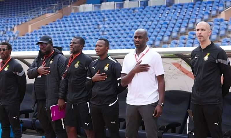 Otto Addo an his assistant coaches