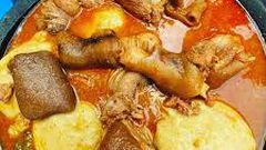 Fufu with Light Soup