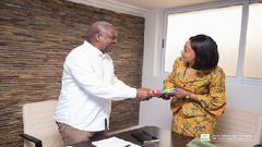 John Dramani Mahama and Jean Mensa