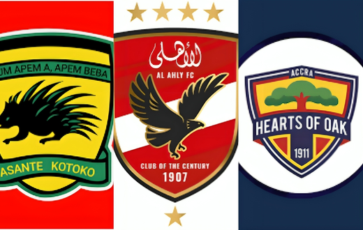 Asante Kotoko, Al Ahly and Hearts of Oak