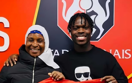 Alidu Seidu and his mother