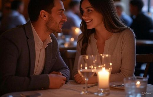 A couple on a date