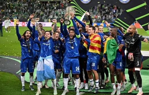Chelsea lift Conference League trophy to become first club to win all 3 UEFA titles