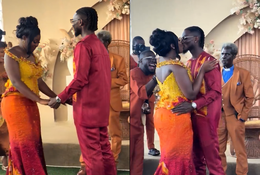 Ghana defender Gideon Mensah weds long-time girlfriend in colourful ceremony (Video) | Pulse Ghana